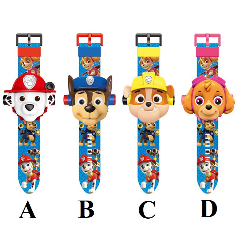 Socute Paw Patrol Projector Watch / Chase Marshall Rubble Skye