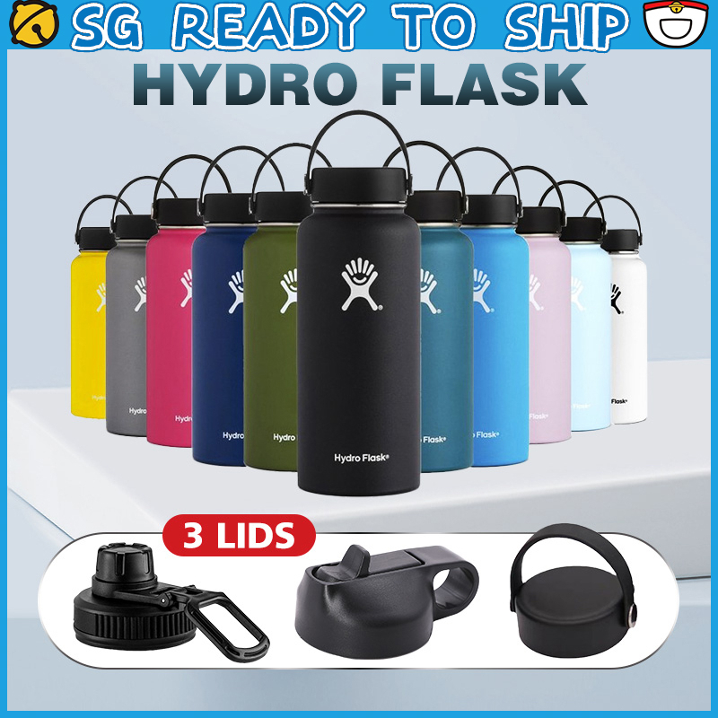 Hydroflask Hydro Water Bottle 32oz Large Capacity Stainless Steel Thermos Vacuum Bottle With Handle Lid Sports Portable