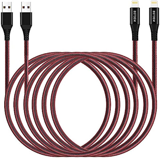 Long iPhone Charger Cable 10 Ft Lightning Apple Charging Cord 10ft for iPhone 13/12/11 Pro/X/Xs Max/XR/8 Plus/7/6/5/SE/IPad USB Charge Wire 10 Foot 2Pack
