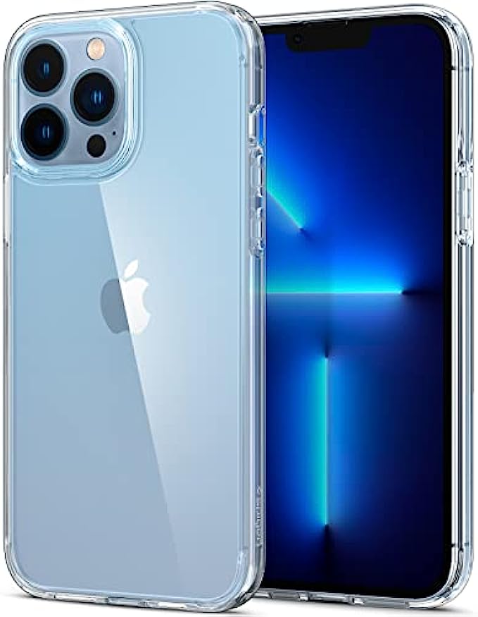 Spigen Ultra Hybrid [Anti-Yellowing Technology] Designed for iPhone 13 Pro Max Case (2021) - Crystal Clear