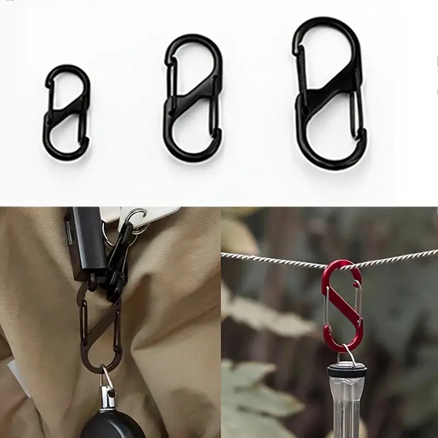 5 Pcs Zipper Clips Anti Theft Dual Spring Zipper Pull Locks S Shaped Backpack Lock Zipper Lock