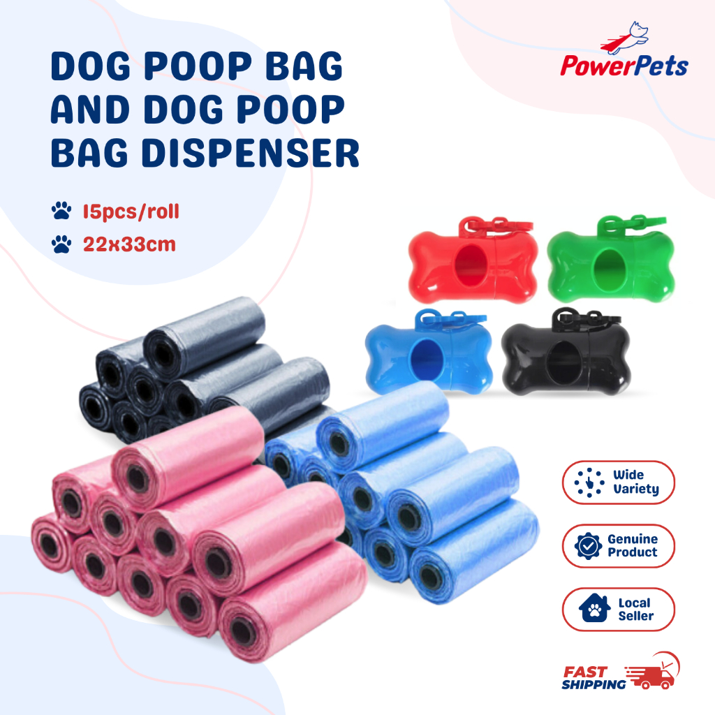 Disposable Pet Waste Bags Roll - Biodegradable Plastic, Dog/Cat Garbage, Trash Bin Bags